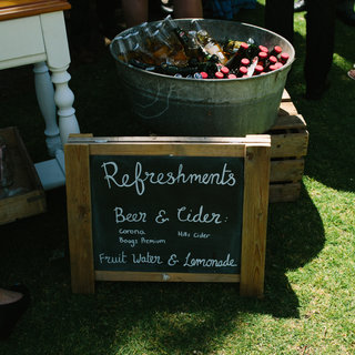 Small Trestle Chalk Board Welcome Wedding Signs