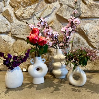 Textured Stone Vases Various Weddings