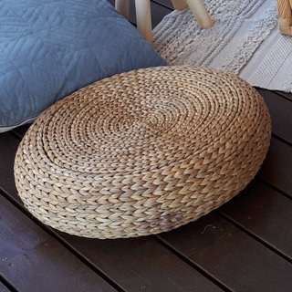 Woven Cane Ottomans