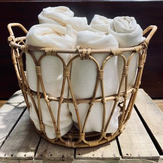 Large cane basket