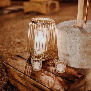 Candle Gold Wire Lantern
