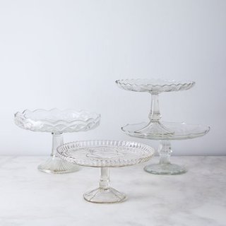 Assorted Glass Cake Stands