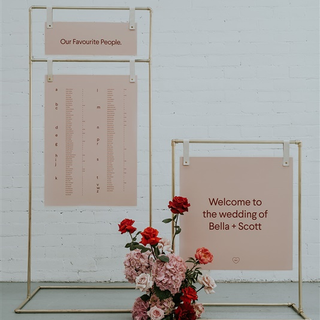 Copper Wedding Frame Seating Plan Holder / Event Sign Display