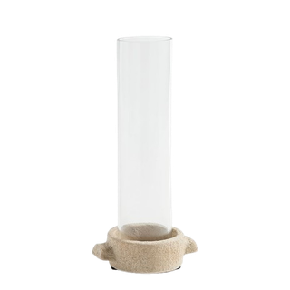 Alto 33 cm
Dia 8.5 cm
Base 15 cm