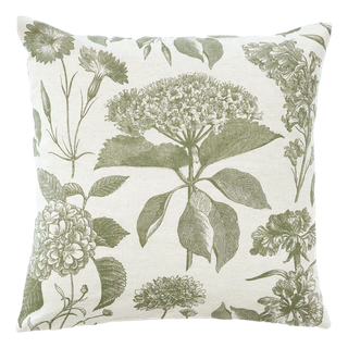 Sage floral pillow ivory and green wedding inspiration connecticut pillow rentals