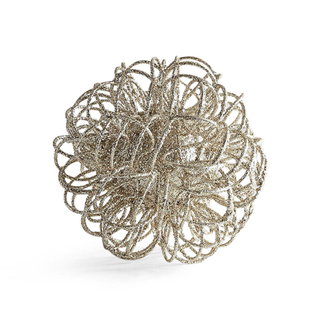 Sphere: Champange Glitter Loop Wire