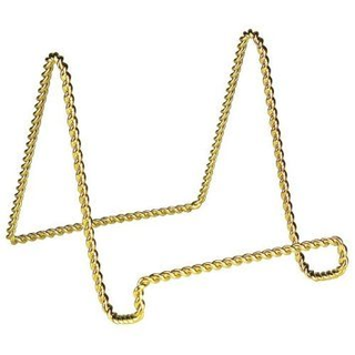 Table Top Easel: Gold Twisted Wire (s)