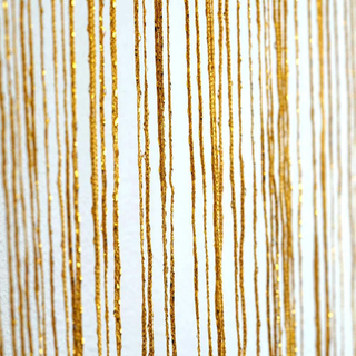 Curtain: Gold Silk String Curtain