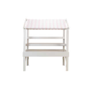 customization options for rental market stand shelving unit