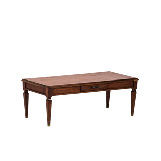 dark wood mid centural modern vintage coffee table