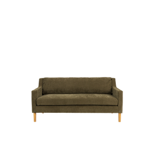 back of dark green Roan sofa available to rent for events