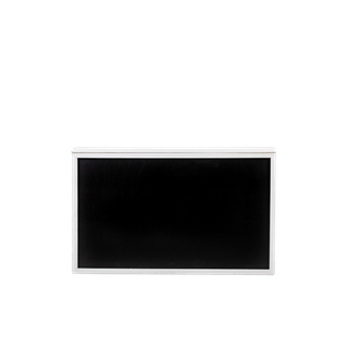 white shadowbox bar with black insert and wihite top