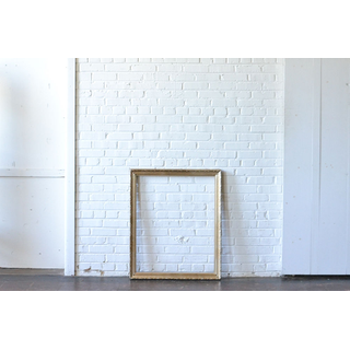 gold square vintage frame with an acrylic insert