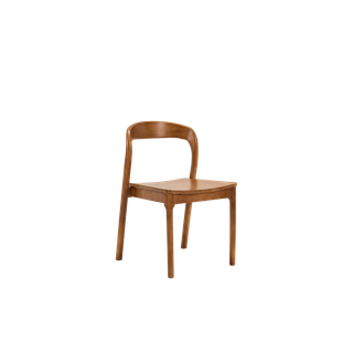 back of contemporary wood dining chair rental