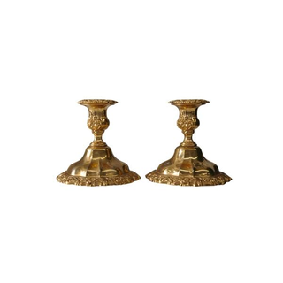 Lumière, Antique Brass Candlestick