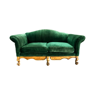 vintage green loveseat