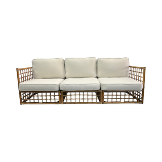 vintage  rattan sofa 