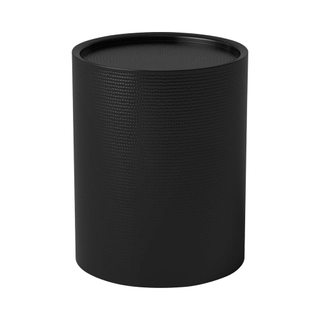 black drum cylinder accent table
