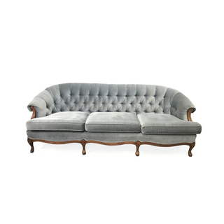 vintage blue sofa