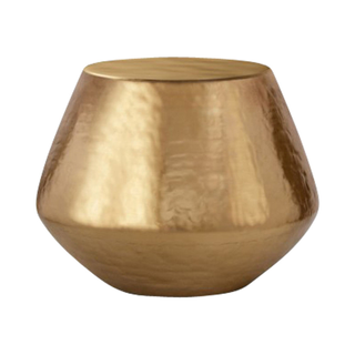 gold drum accent table