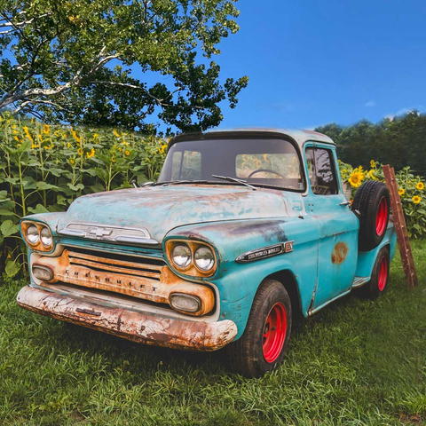 Little Blue Vintage Truck