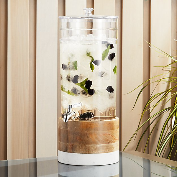 Marble Honeycomb Beverage Dispenser Base