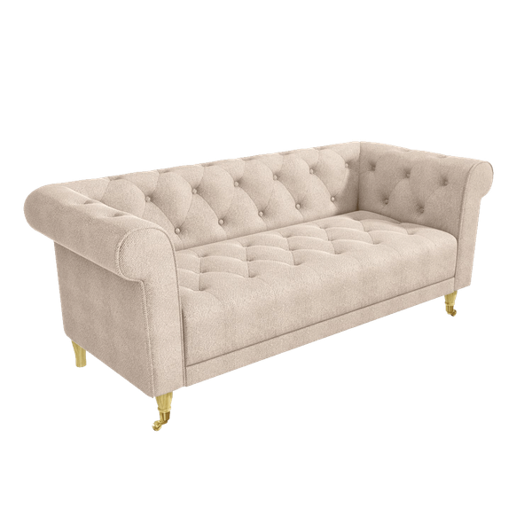 The Truro Cream Linen Chesterfield Sofa Array Wedding and Event Hire