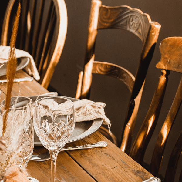 The Bunbury Antique Wooden Chair Array Wedding and Event Hire