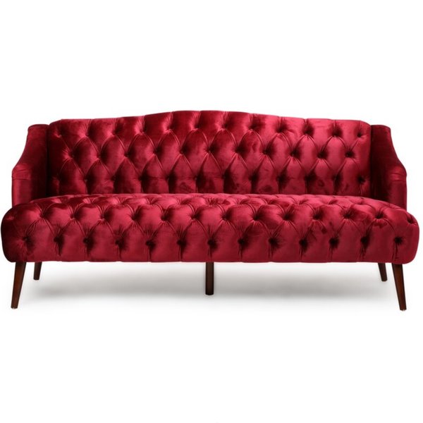 WINE COLORED SOFA FOR RENT