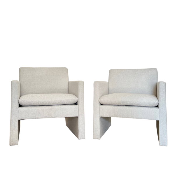 Modern cream accent chairs