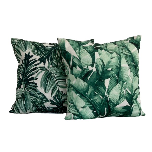 Lush tropical pillow set