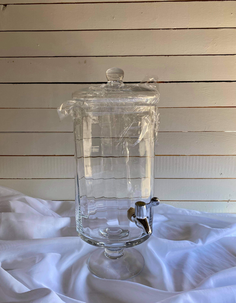 Tall Glass Beverage Dispenser