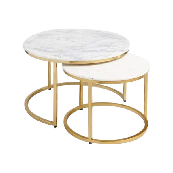 Marble Brass Nesting Coffee Table Showit Blog
