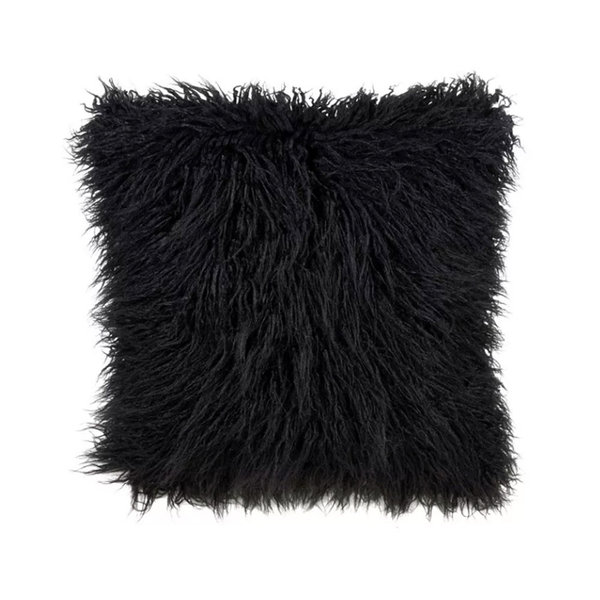 Black Fur Pillow Showit Blog