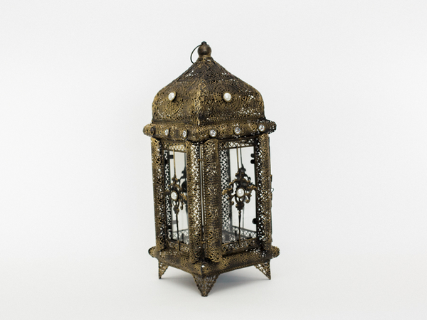 detailed brass lantern 