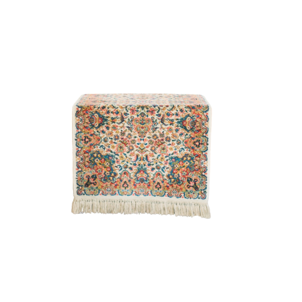 small floral vintage rug 
