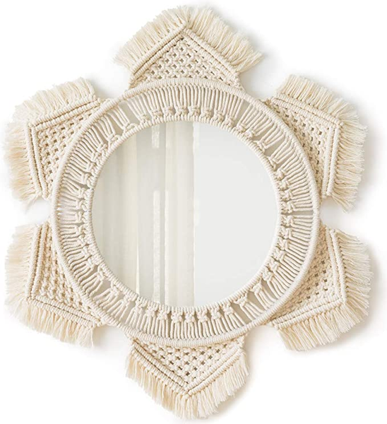 macrame mirror 
