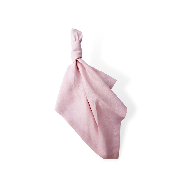 pale pink pure linen napkin hire adelaide