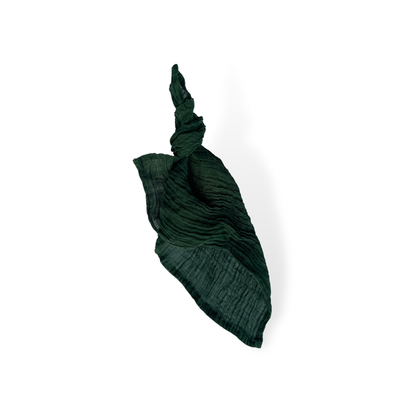 Dark Green Textured Napkin Hire Adelaide