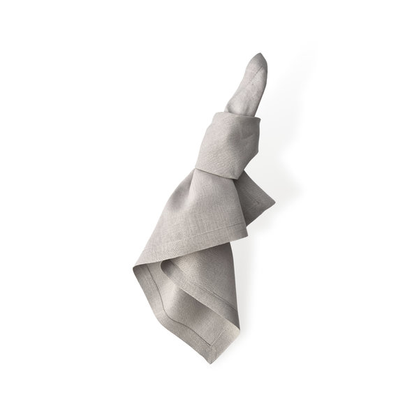 ash grey pure linen napkin hire adelaide