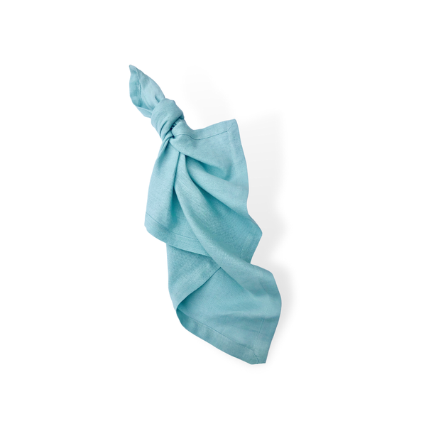 Tiffany Blue Seafon Pure Linen Napkin Hire adelaide