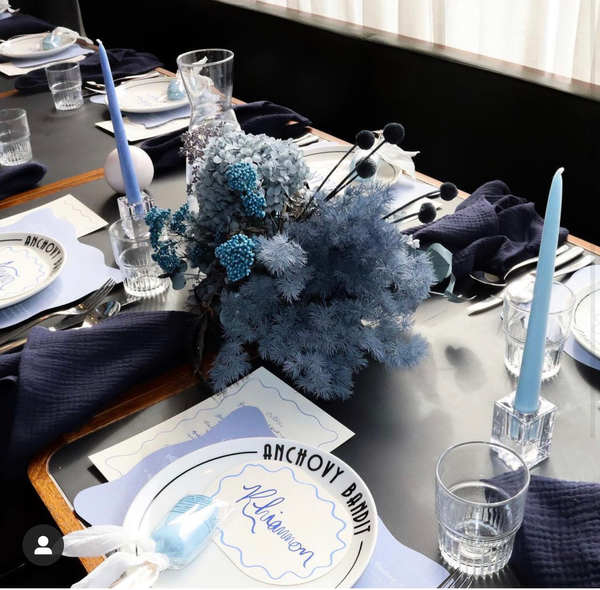 Navy Blue Napkin Hire Adelaide