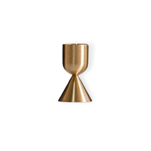 gold, brass, candle, holder
