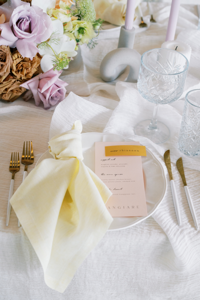 Yellow Linen Lemon Linen Napkin Hire Adelaide

EMMA FAITH PHOTO