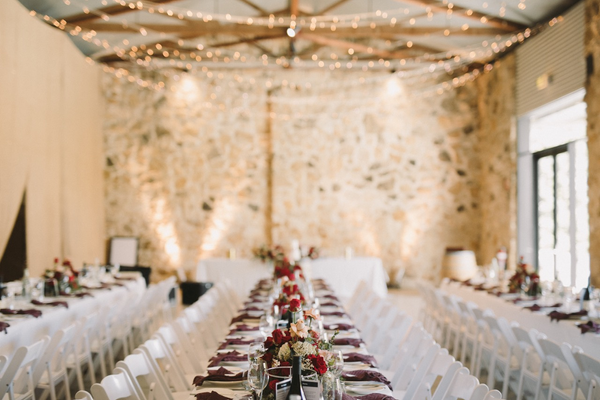 burgundy textured napkin hire adelaide