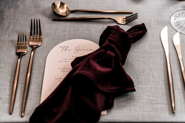 Rose Gold Cutlery Hire Adelaide
