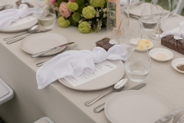 Photo by Luke John
White Napkin Cotton Crepe Napkin