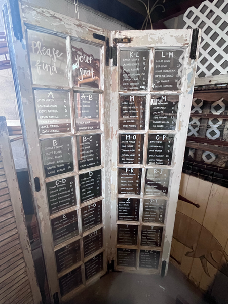 Vintage chippy white doors