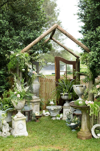 Assorted Garden Pedestals