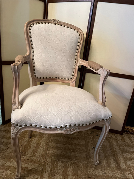 Biancolella White Armchair